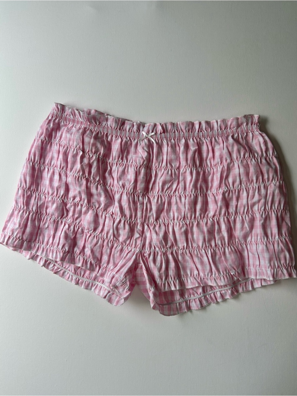 Ruffle bloomer pajama shorts pink y2k style